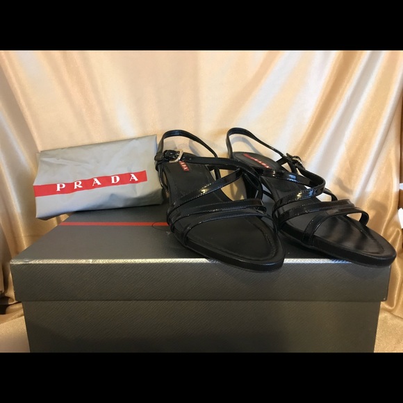 Like new black Prada “heels” size 7.5 - Picture 2 of 7